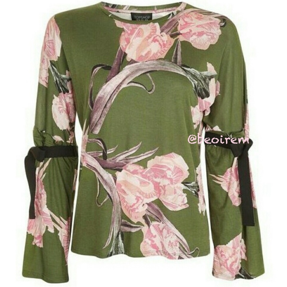 NwT🌷T0PsH0P Fl0rAl TiE TeE - Picture 3 of 13